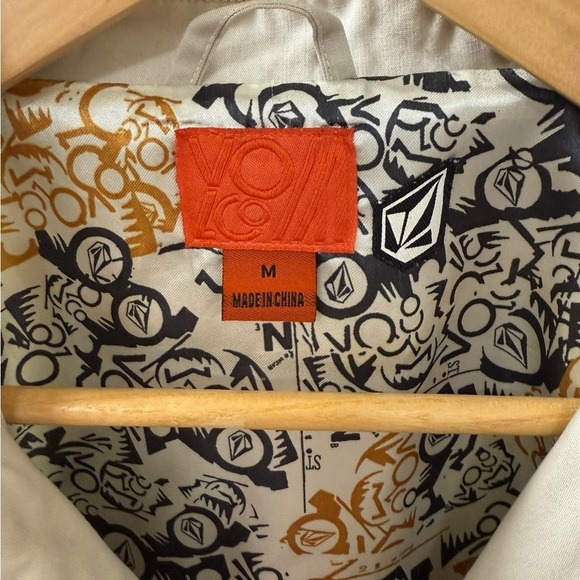 Volcomn Stone BoardWear Swindle Jacket Size M Abstract Pattern Lining Vintage - Picture 3 of 6
